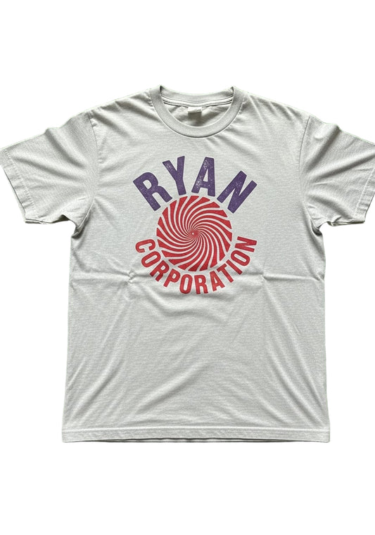 Light Gray “Ryan Corporation” Spiral Graphic T-Shirt