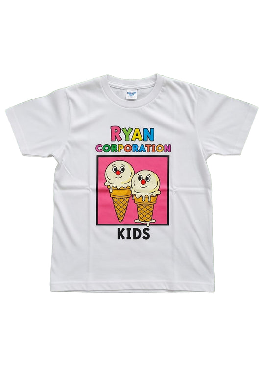 White “Ryan Corporation Kids” Graphic T-Shirt