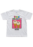 White “Ryan Corporation Kids” Graphic T-Shirt