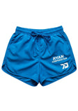 Vibrant Blue Dolphin Hem Athletic Shorts
