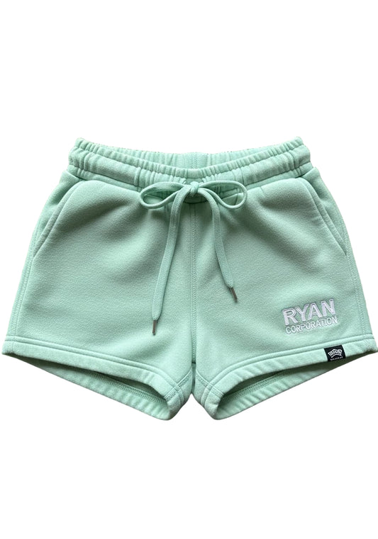 Light Mint Green Fleece Shorts