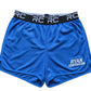 Bright Blue Athletic Shorts with Black Elastic Waistband