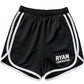Black Athletic Shorts with White Trim