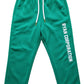 Vibrant Green Textured Track Pants