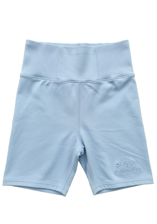 Light Blue High Waist Athletic Shorts