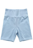 Light Blue High Waist Athletic Shorts