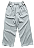 Light Blue Wide-Leg Casual Pants