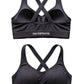 Black Cross-Back Sports Bra