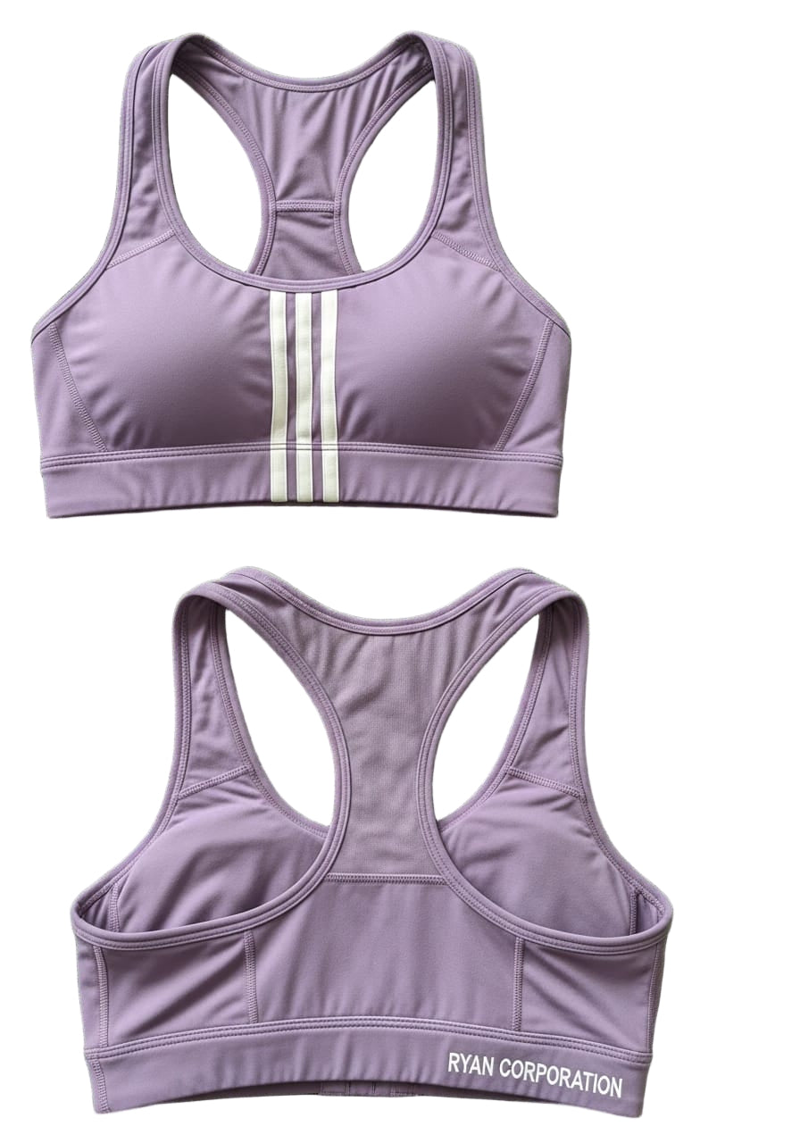 Muted Purple Racerback Sports Bra