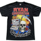 Black Reaper Skull & Rose Graphic T-Shirt
