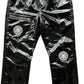 Black Shiny PVC Jogger Pants Patent Finish  Ryan Corporation