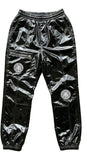 Black Shiny PVC Jogger Pants Patent Finish  Ryan Corporation