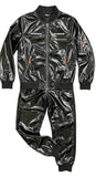 Shiny Black PVC Tracksuit – Patent Finish Ryan Corporation