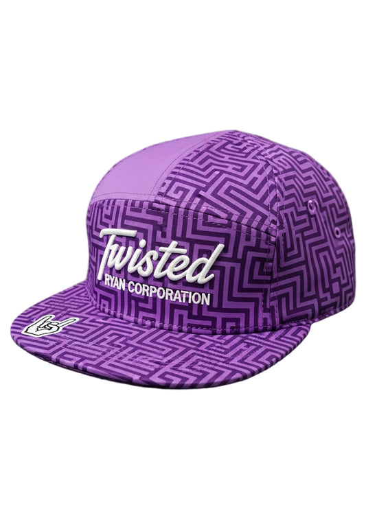 Ryan Corporation Purple “Twisted Running” 5-Panel Cap