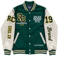 RC Legacy" Green & Beige Varsity Jacket