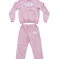 Rose Hooded Tracksuit Sweatpants Set