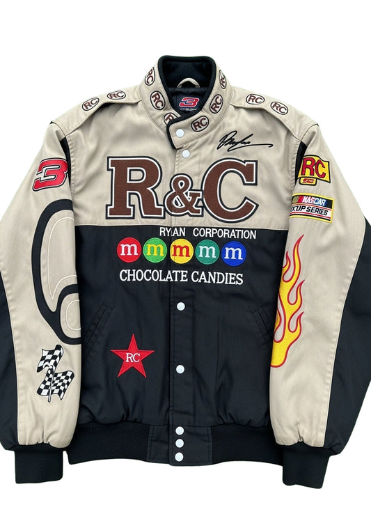 Black & Beige “R&amp;C Chocolate Racing” Jacket