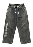Acid-Wash Black Jersey Pants – Ryan Corporation