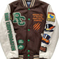 Brown & Beige “Top Dog” Varsity Jacket