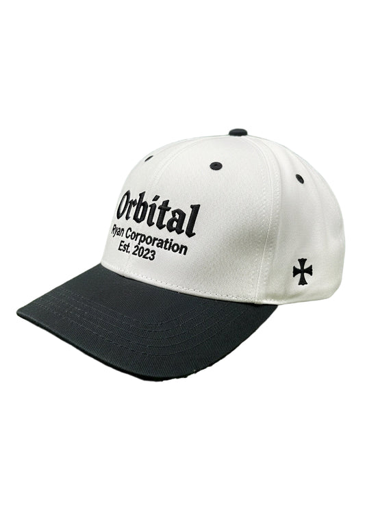White & Black “Orbital” Baseball Cap