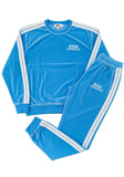 Sky-Blue Velvet Tracksuit – Ryan Corporation
