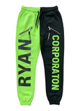 RYAN CORPORATION Split-Leg Graphic Joggers