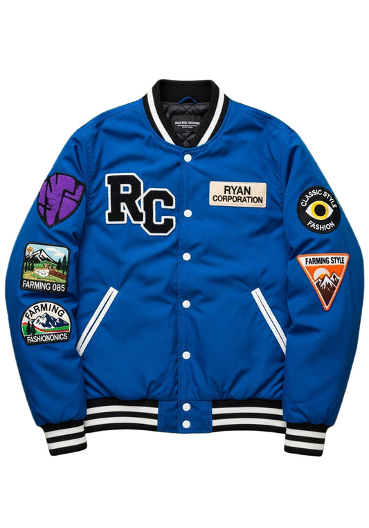 Blue RC Bomber Jacket – Patch Edition