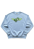 Winged Money Roll Light Blue Sweatshirt
