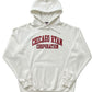 White Hoodie with Red "CHICAGO RYAN CORPORATION" Chest Print