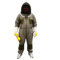Professional Full-Body Beekeeper Suit with Fencing Veil  Hounds tooth Pattern