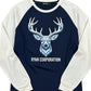 WHITE NAVY RAGLAN WARRIOR
