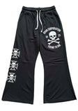 Black Gothic Skull Graphic Jersey Pants – Streetwear Baggy Fit