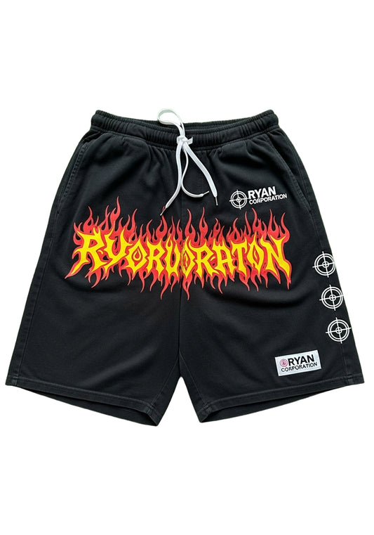 Black Flame Jersey Shorts  Ryan Corporation