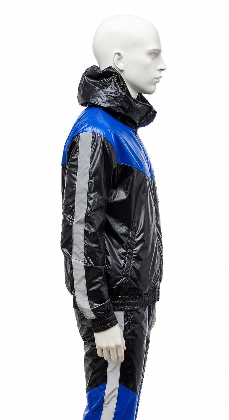 SUIT UP Reflective Nylon Tracksuit Set