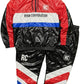 Glossy Multicolor PVC Tracksuit Hooded Jacket & Pants