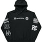 RYAN CORPORATION Black Graphic Hoodie