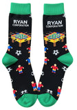 RYAN CORPORATION Football Themed Crew Socks