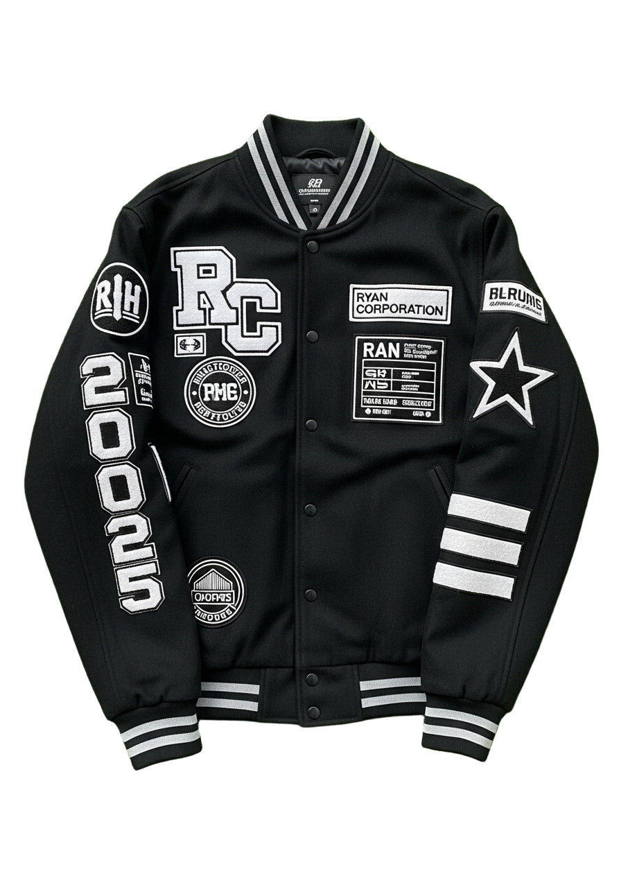 Black RC Varsity Jacket  2025