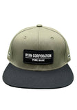 Ryan Corporation Olive & Black Flat Brimmed Cap