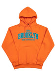 BROOKLYN 1898 Hoodie Orange &amp; Teal by RYAN CORPORATION