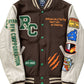 Brown & Cream “Top Dog” Varsity Jacket