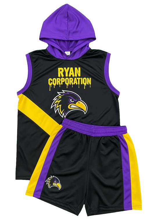 Ryan Corporation Black & Purple Set