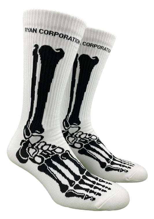 White Skeleton Crew Socks