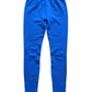 Royal Blue High-Waisted Leggings with Laser-Cut Details
