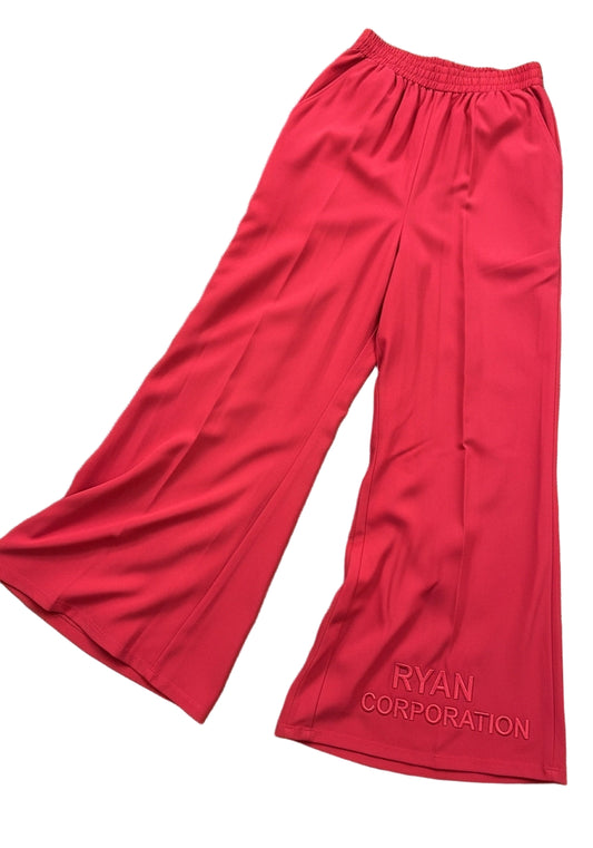 Cherry Red WideLeg Pants