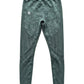 Dark Green Ribbed Sports Bra & High-Waisted Leggings