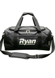 Black Sports & Travel Duffel Bag with White Logo