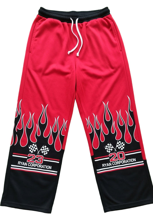 Flame Track Pants – RYAN CORPORATION Red Jersey