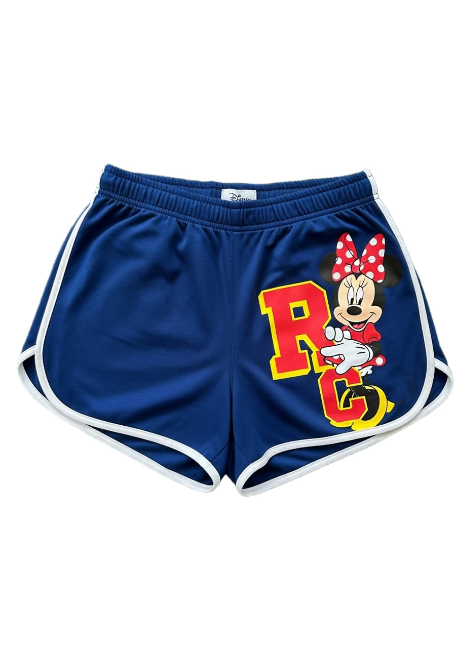 Women’s Relaxed-Fit Graphic Shorts Dark Blue Minnie Mouse Print