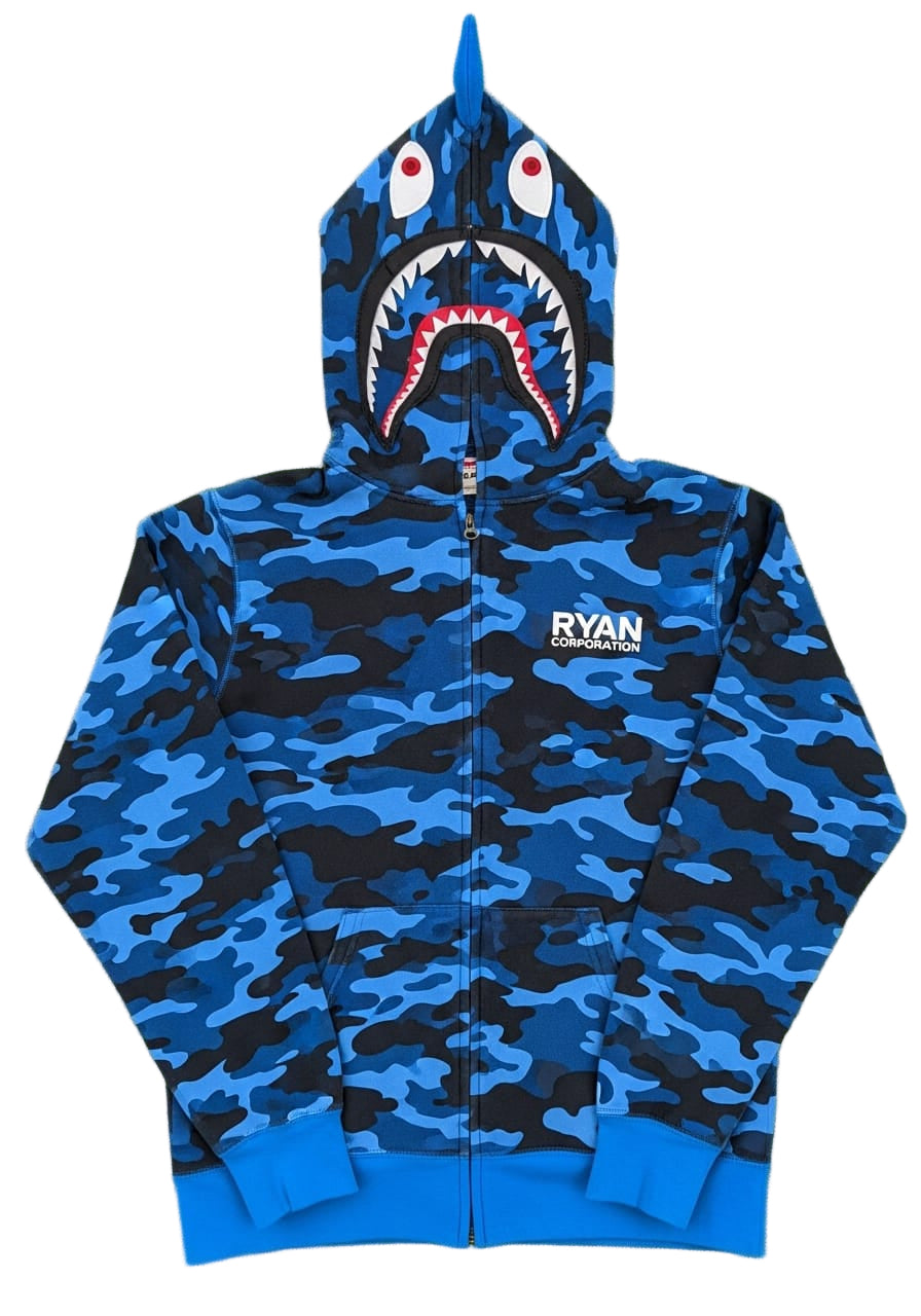 Ryan Corporation Dark Blue Shark Hoodie